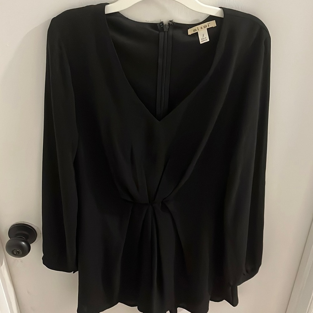 Long sleeve black romper